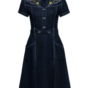 Robe swing en jean - Queen Kerosin