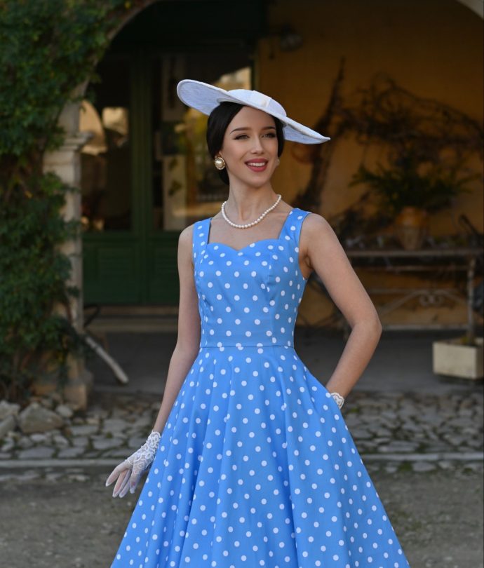 Robe à pois Marlene2