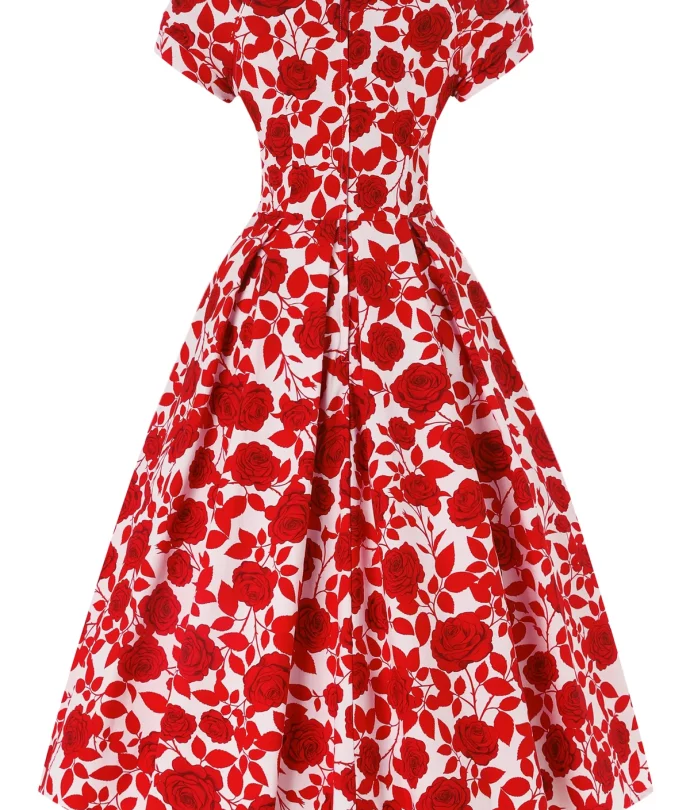 robe lily white red shadow rose 7