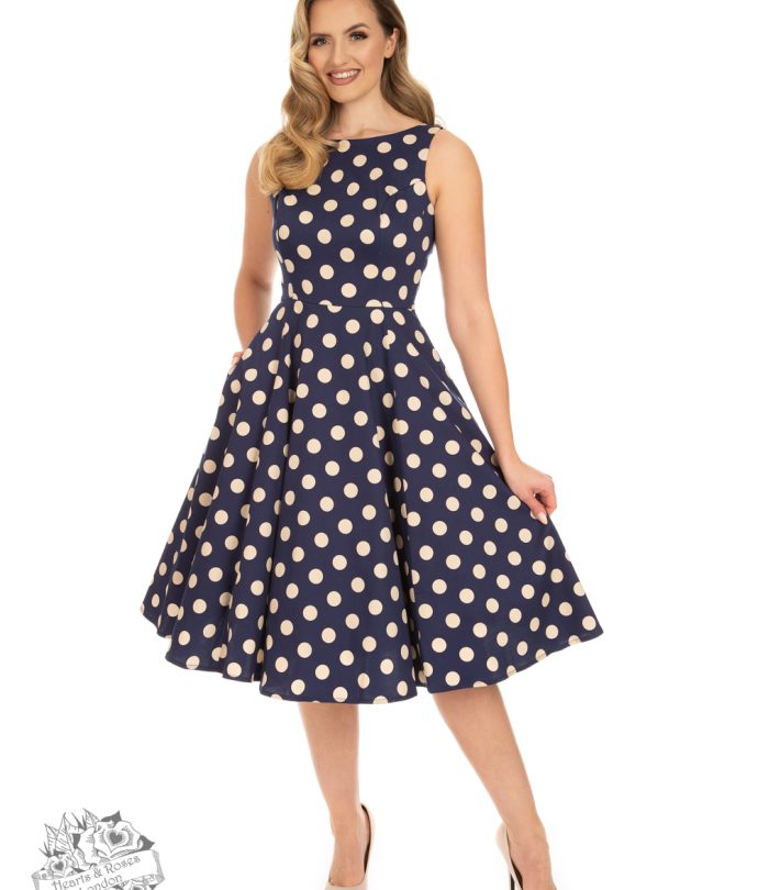 robe trapeze a pois mia 3