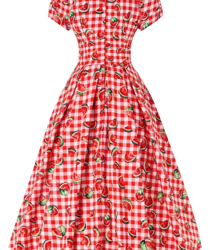 robe chichy rouge blanc pasteque