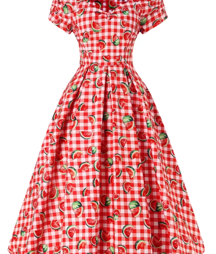robe vivhy pastque rouge